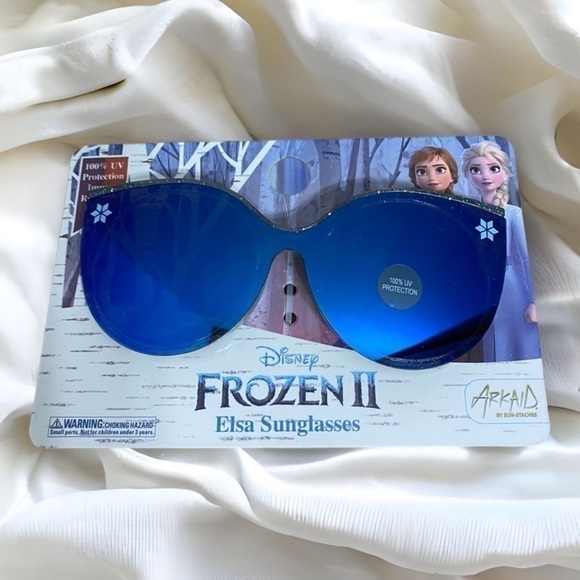Frozen Elsa Sunglasses NWT Disney Blue 100% UV Protection - Picture 1 of 5